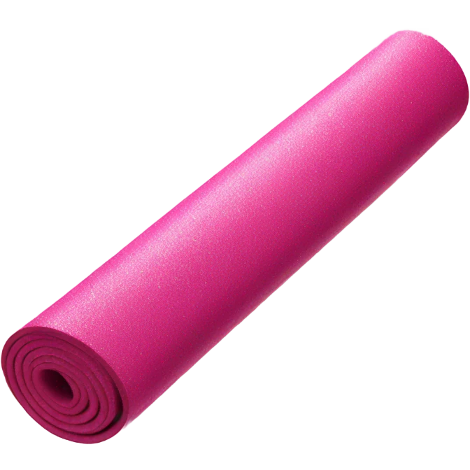 Pink yoga mat with glitter  emoji