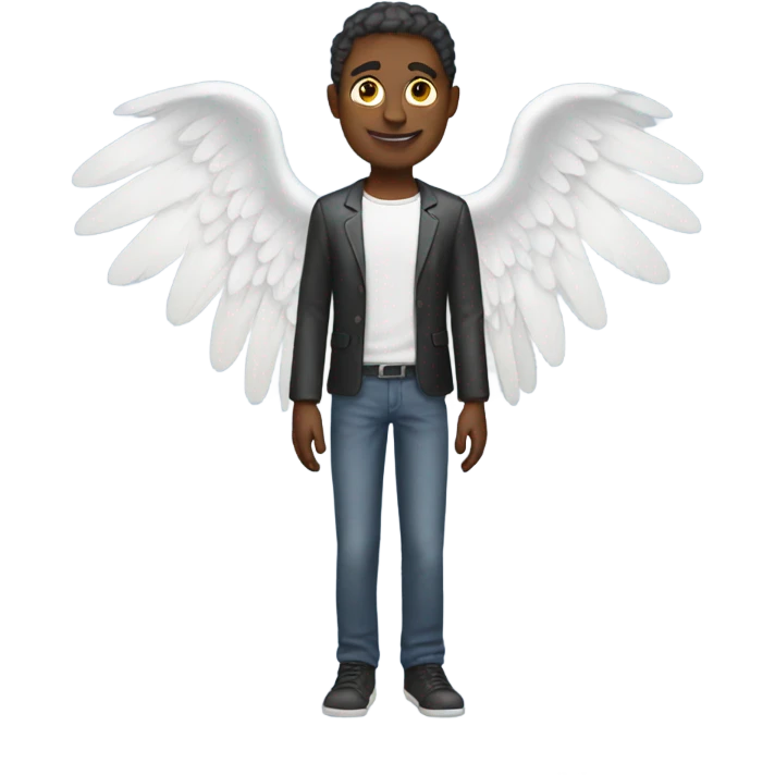 Man with angel wings emoji