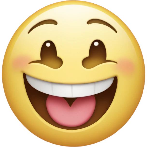 Emoji with heart eyes and Laughing emoji