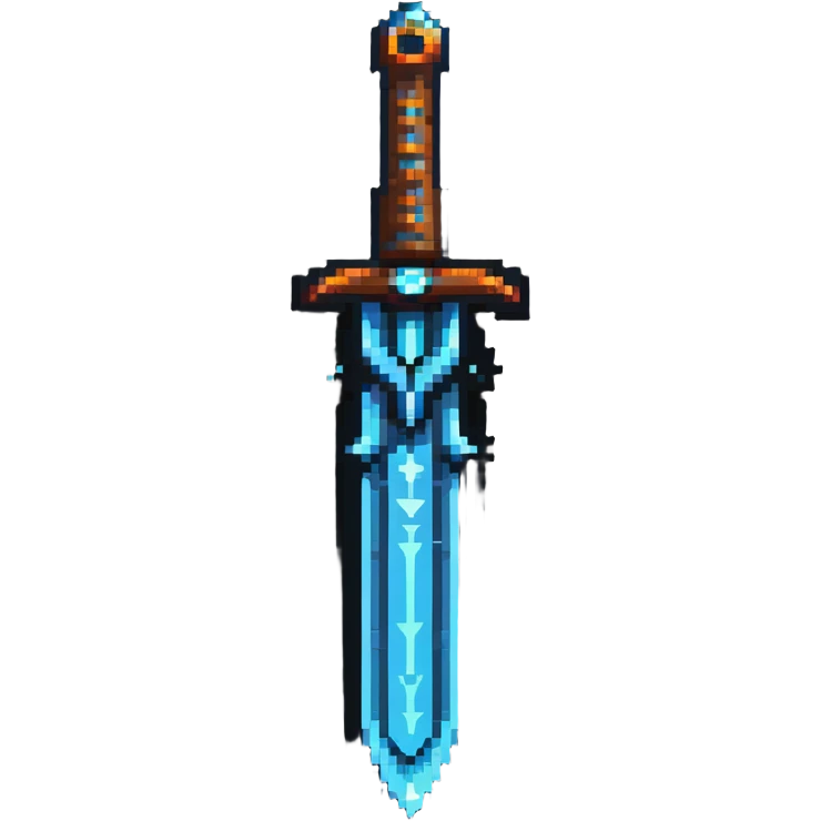 ancient magic blade with runes and glowing aura emoji