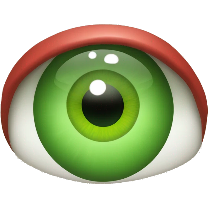 tired green eye with red veins emoji