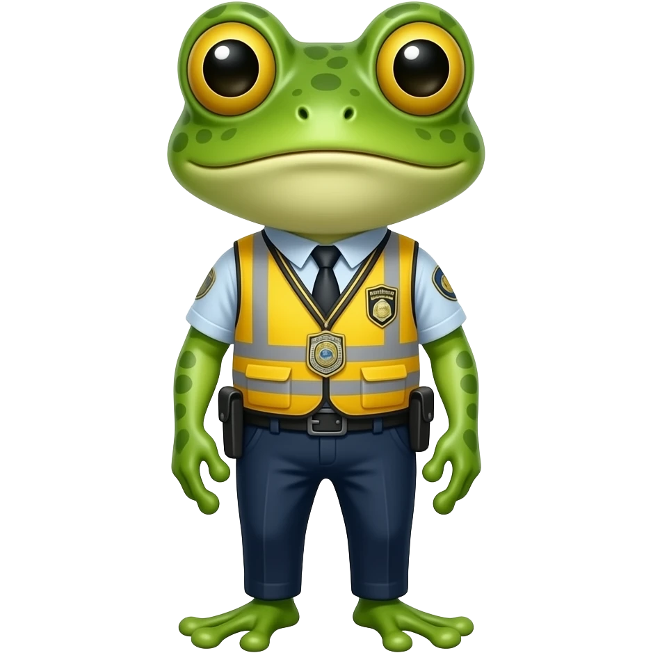 Sapo segurança emoji