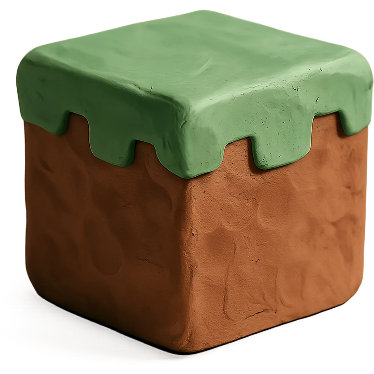 Minecraft block with visible fingerprints emoji