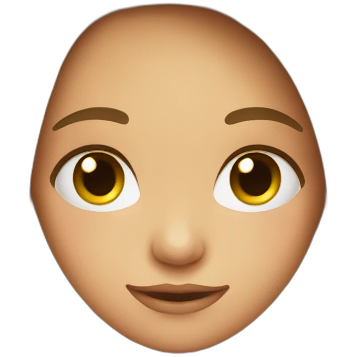 Cute girl face  emoji