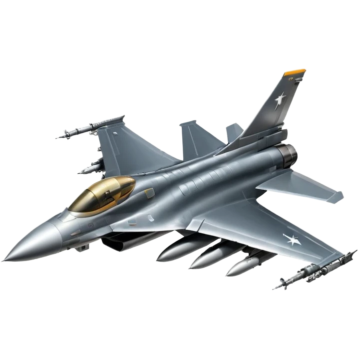 F-16 Fighting Falcon jet emoji