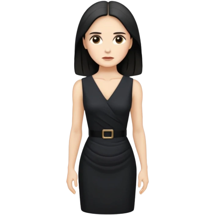 Demi Moore serious up to the waist emoji