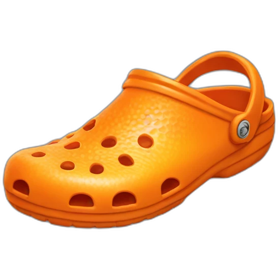 orange crocs emoji