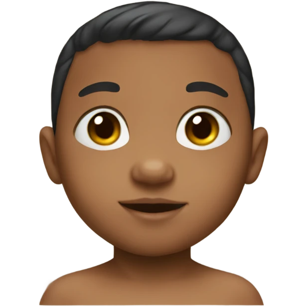 Biracial boy baby emoji