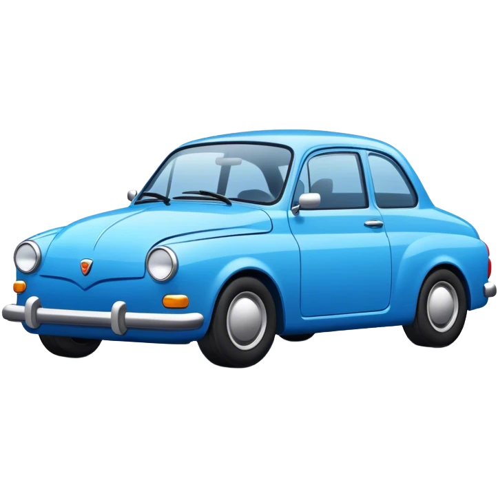 blue car high quality emoji