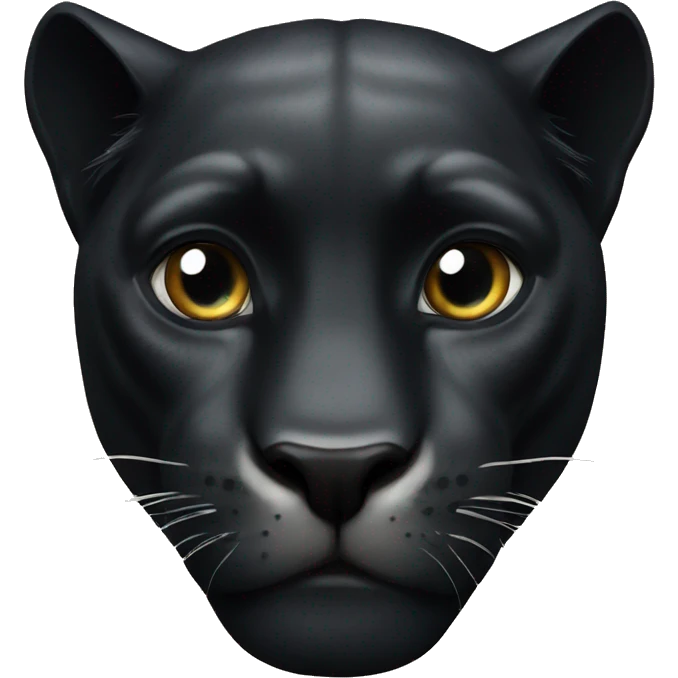Black panther animal dangerous look emoji