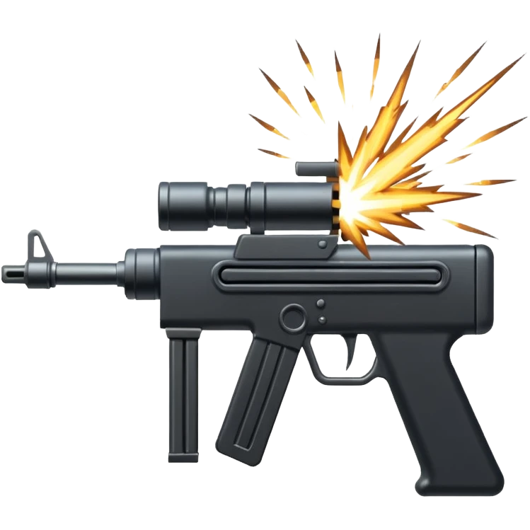 machine gun firing emoji
