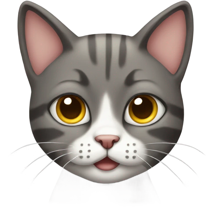 Cute sarcastic cat emoji