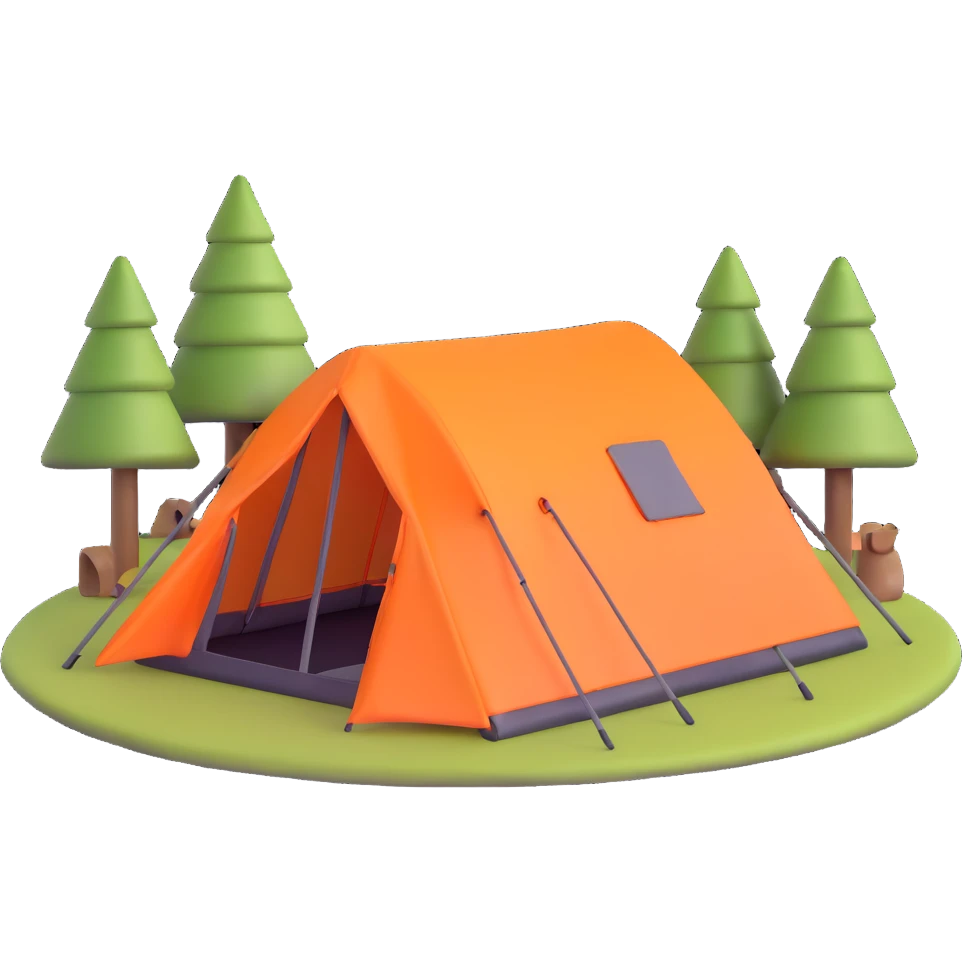 camping tent emoji