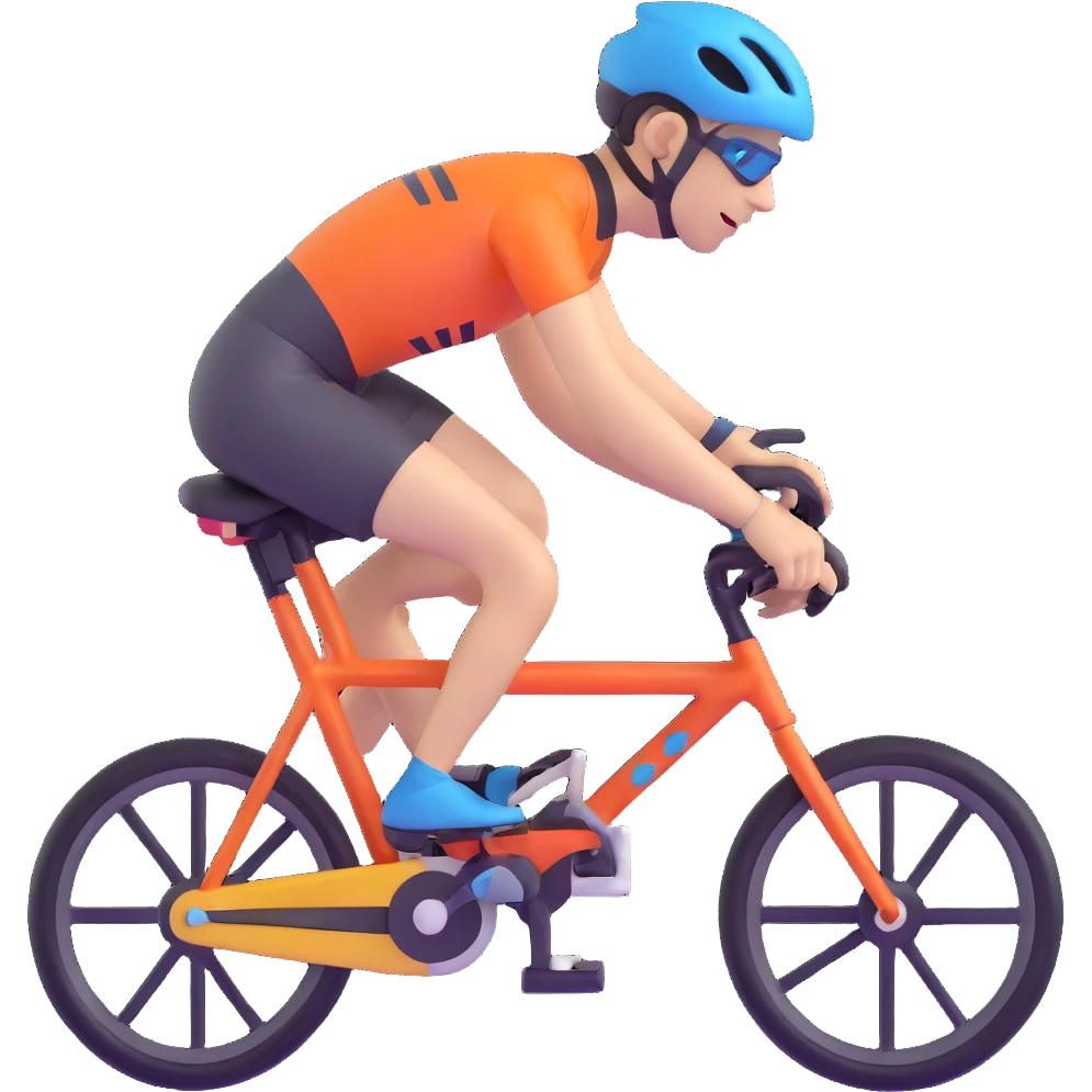 bike rider in racing gear emoji