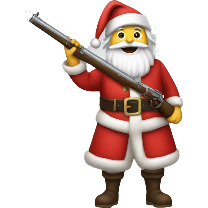 santa with a musket emoji