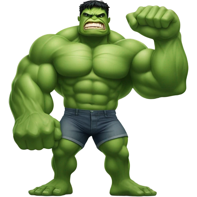Hulk holding money  emoji