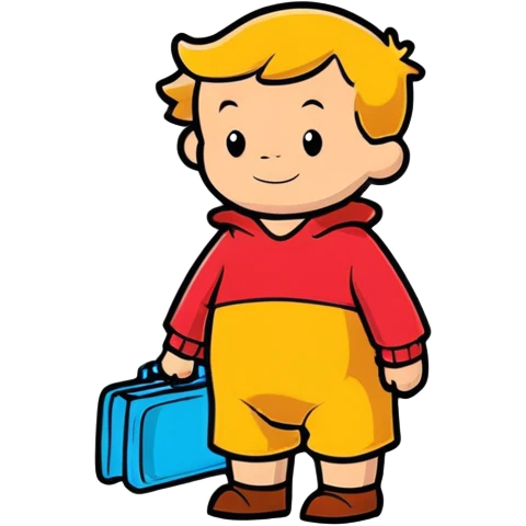 Christopher Robin from Winnie the Pooh emoji