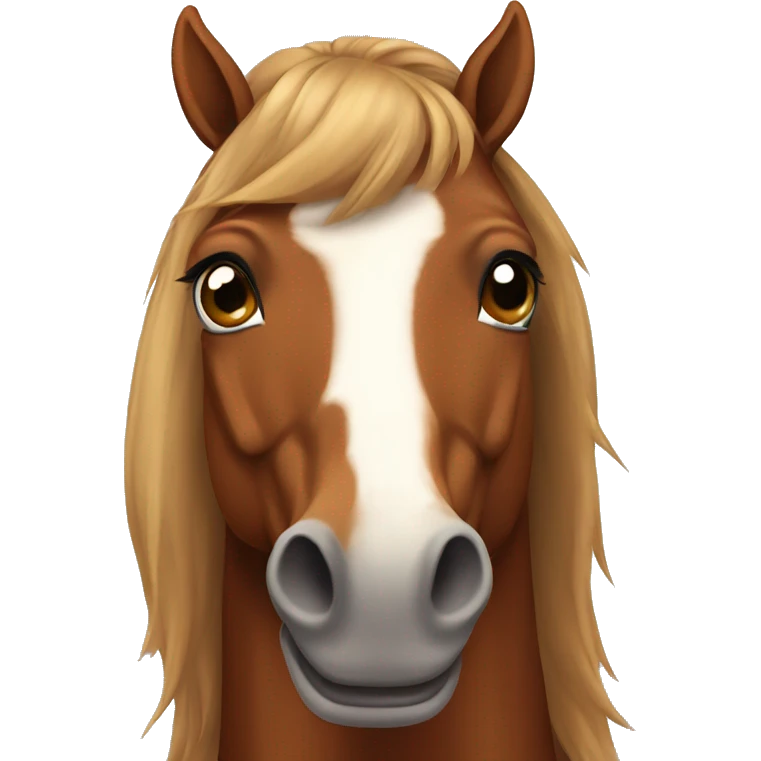 Chestnut horse  emoji