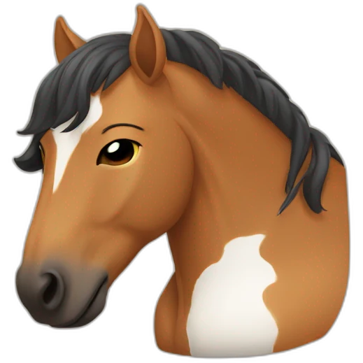 Horse is sleeping emoji