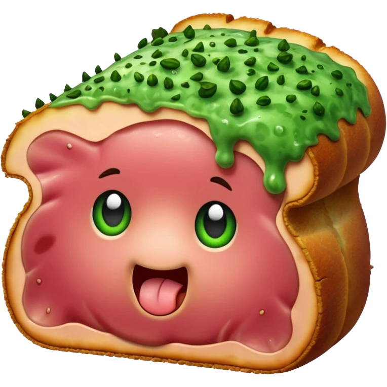 yucky moldy ham emoji