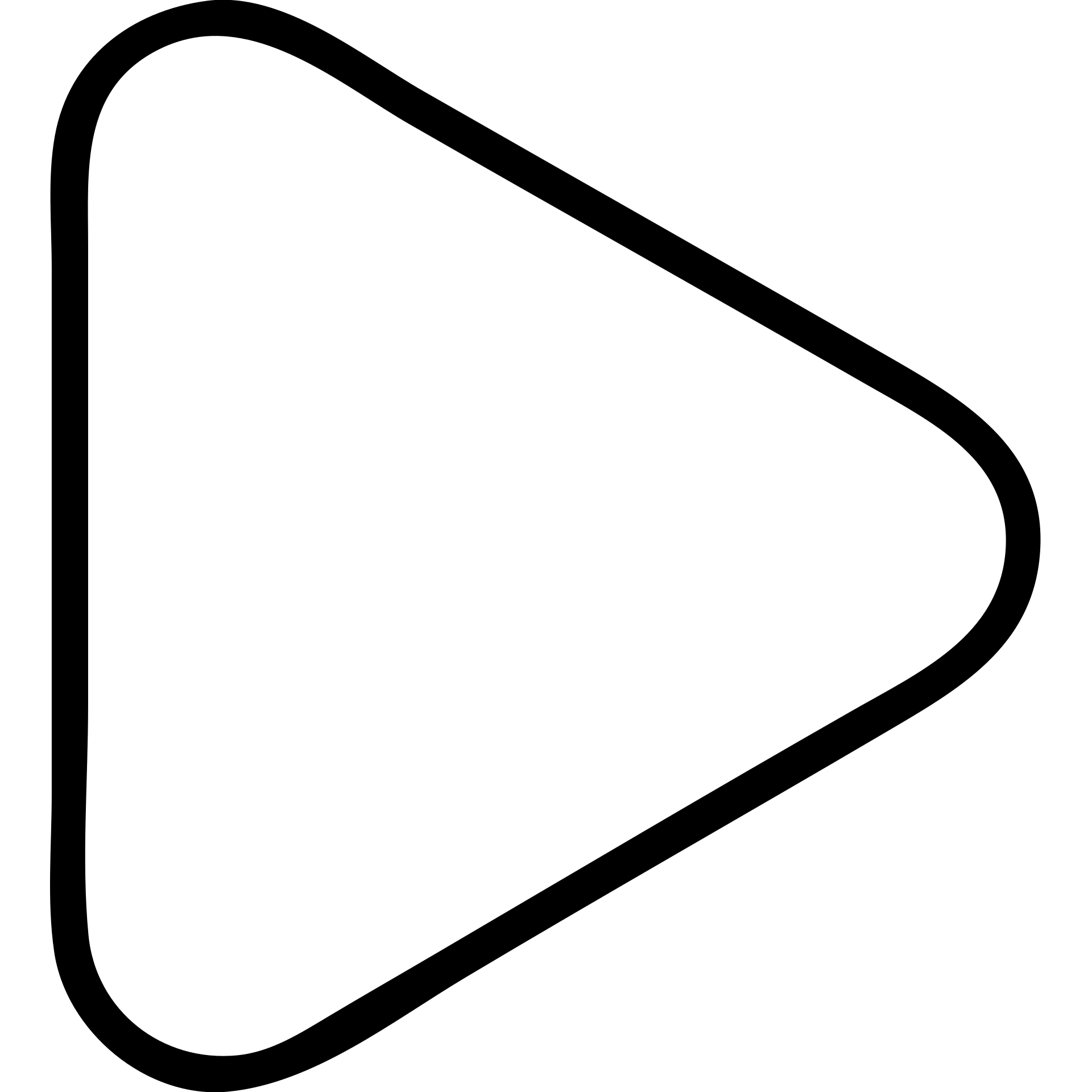 outlined play button icon emoji