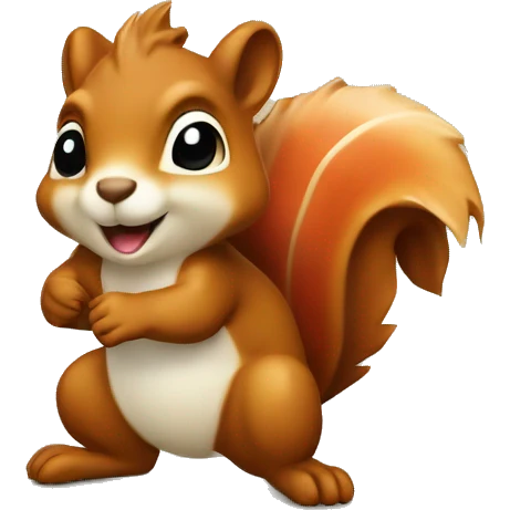 squirrel maple leaf summr emoji