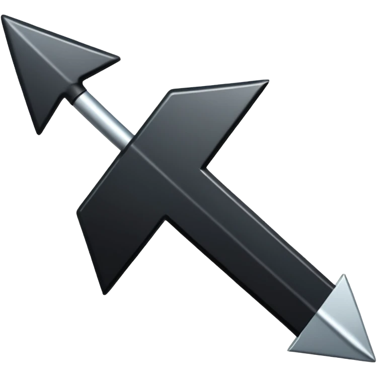 Black arrow pointing left emoji