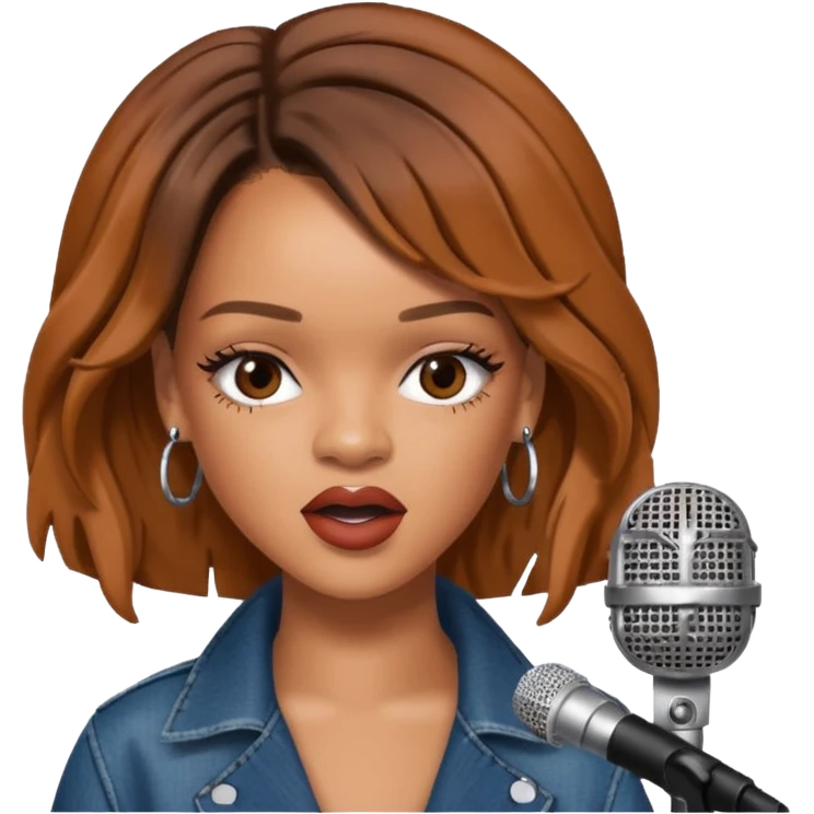 Rihanna singing emoji