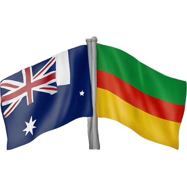 Australian flag mixed with Moldovan flag mixed with Irish flag  emoji