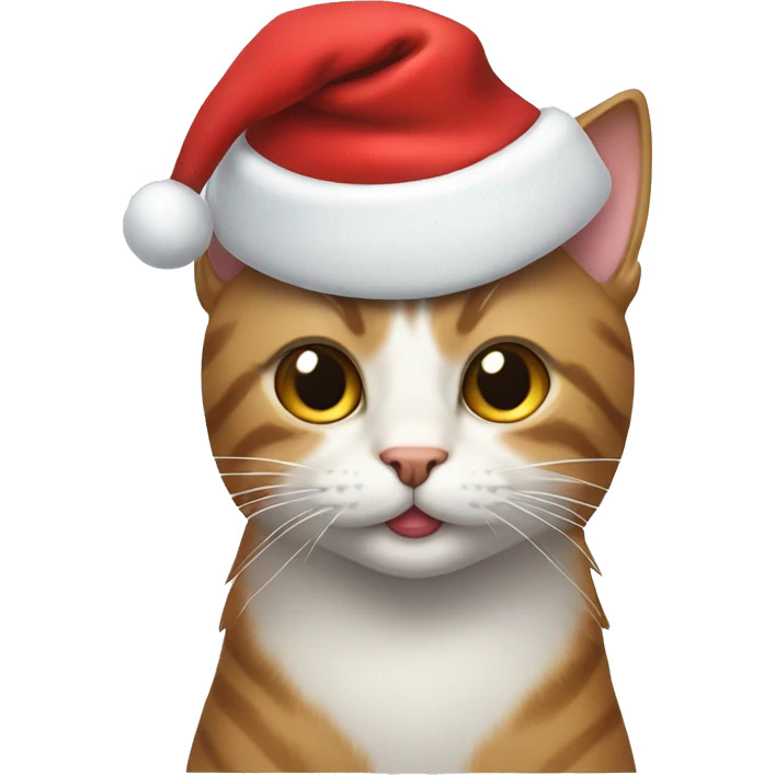 cat with a santa hat emoji