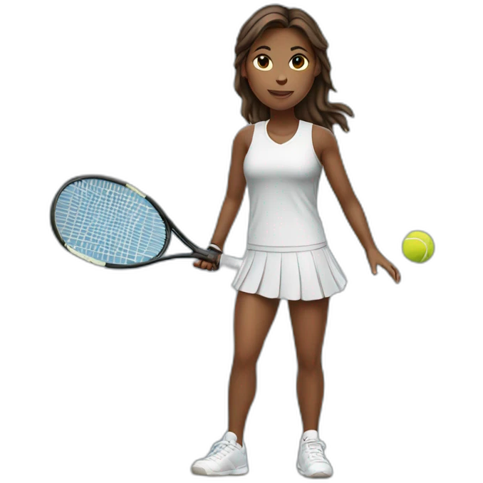 Tennis girl emoji
