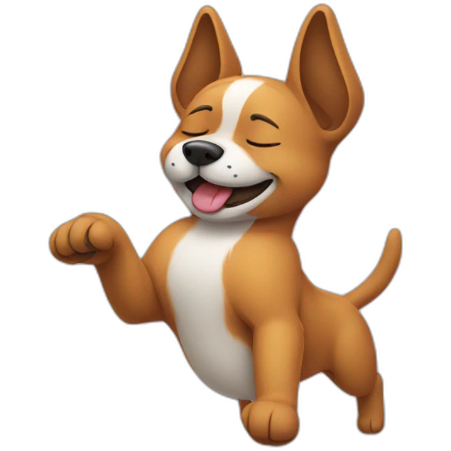 Dog dancing while sleeping  emoji