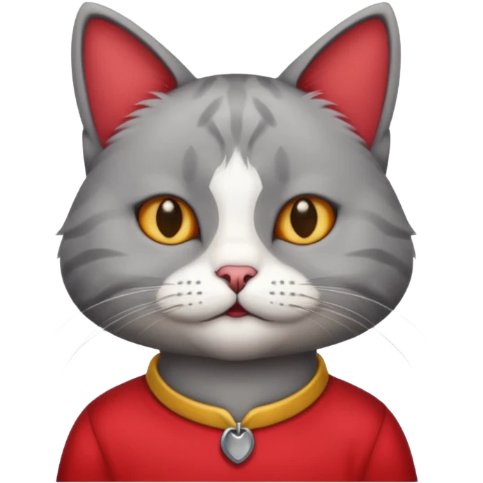 cat red shirt emoji