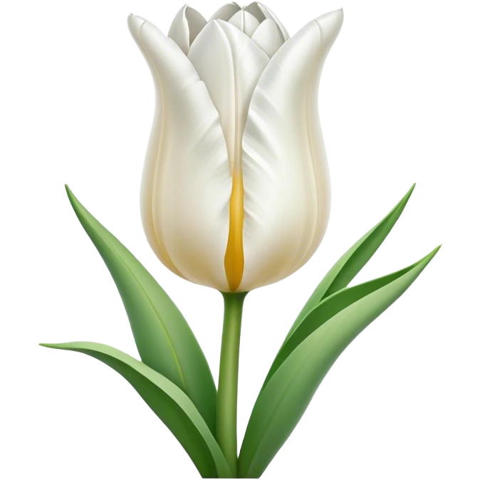 White tulip  emoji