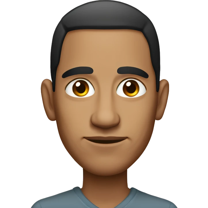 Gay Native American man with big nose and sagging eyelids emoji