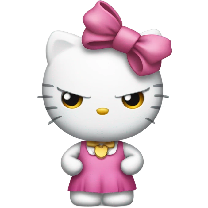Angry hello kitty  emoji