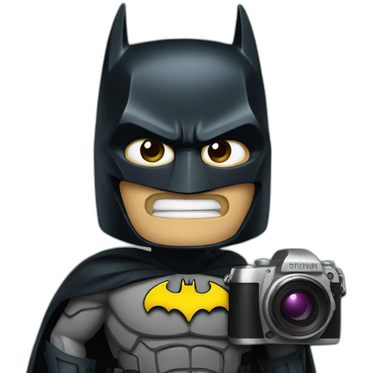 batman with a camera emoji