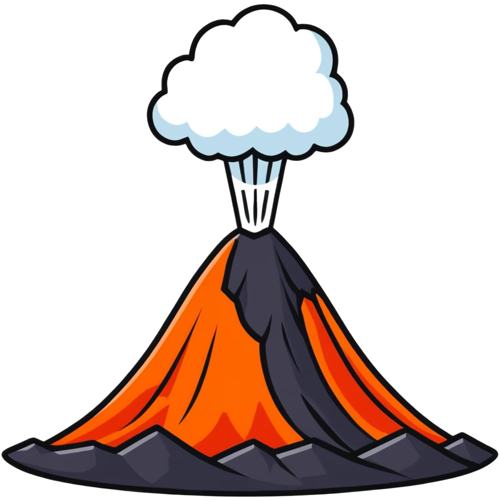 Volcano  emoji
