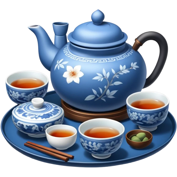 blue Tea ceremony emoji