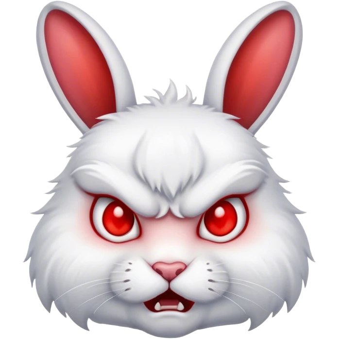 Very angry bunny emoji