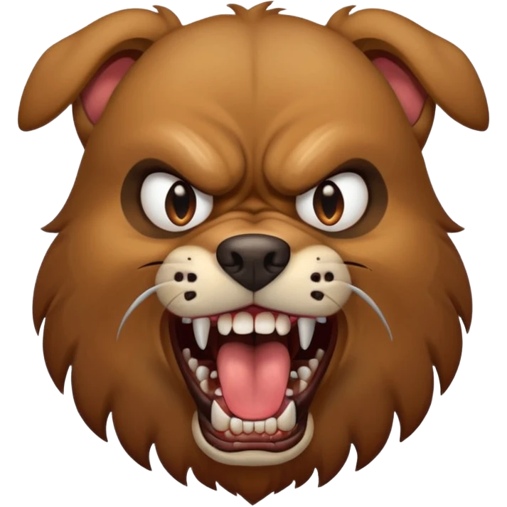 perro enojado emoji