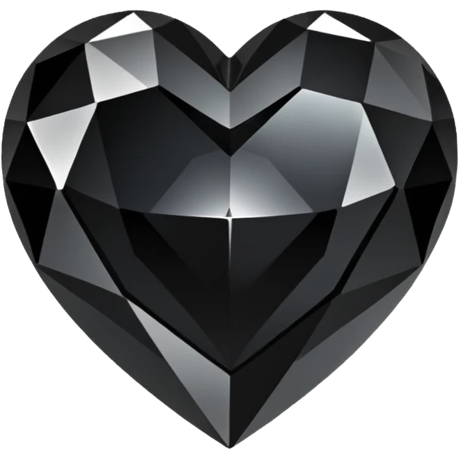 black crystal heart emoji