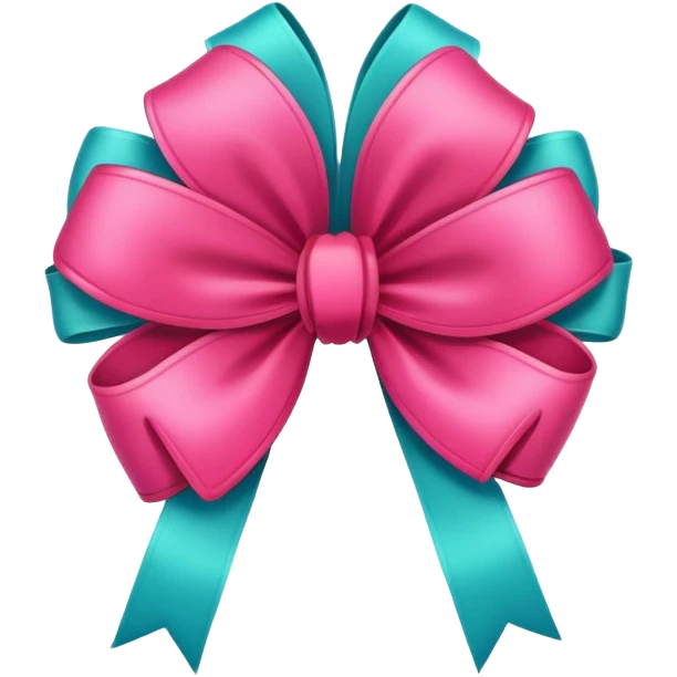 Preppy flower with a bow  emoji