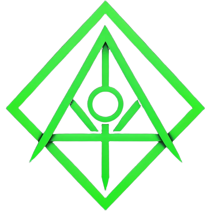 Emoji, dark futuristic occult sigil, symmetrical geometric shape, black metal, gothic cyber aesthetic, minimal flat design, sharp edges, centered, transparent background emoji