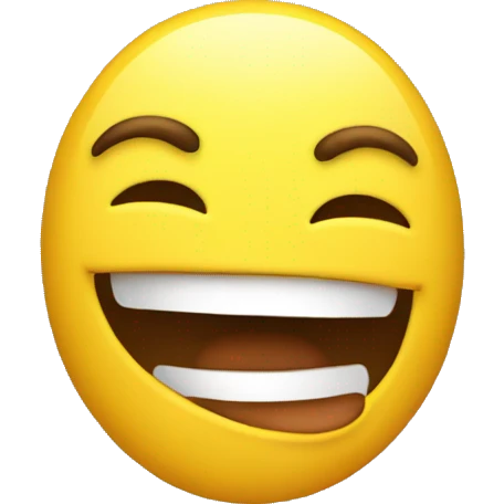 Yellow emoji awkward laughing emoji