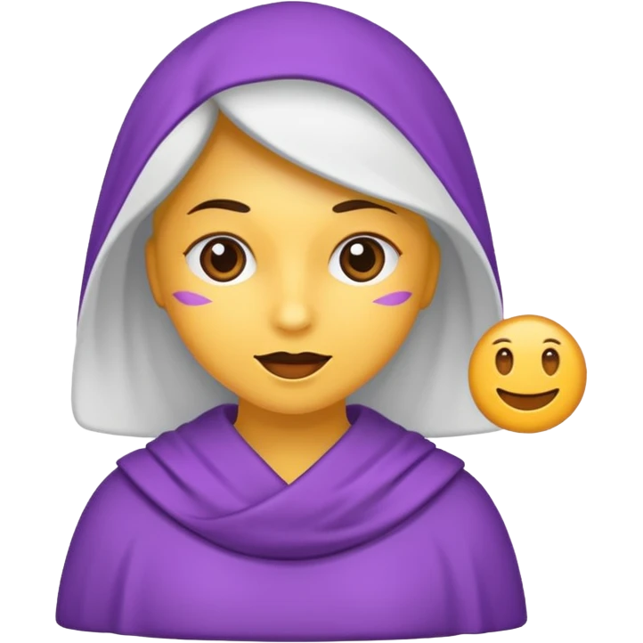 mamadeira branco e roxo emoji