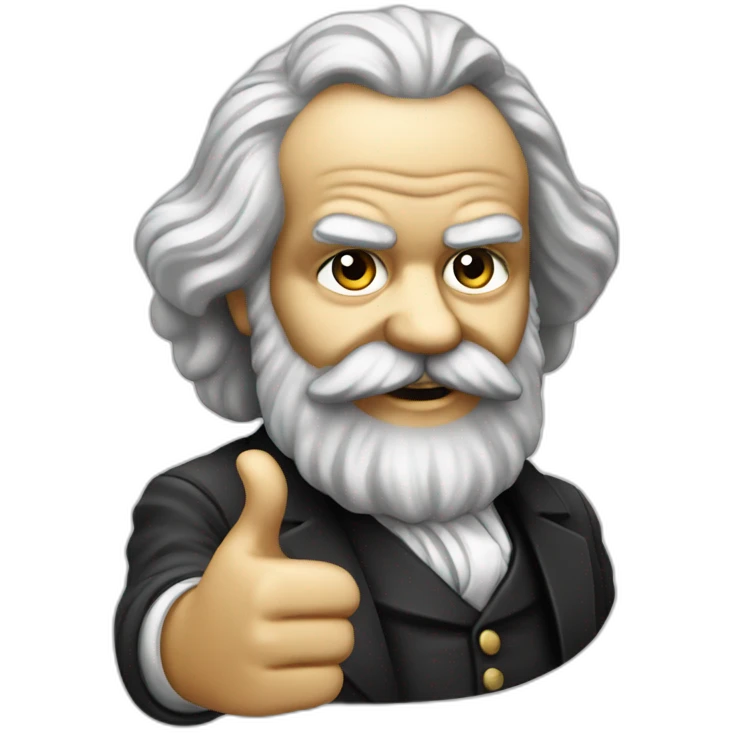 karl marx giving a thumbs up emoji