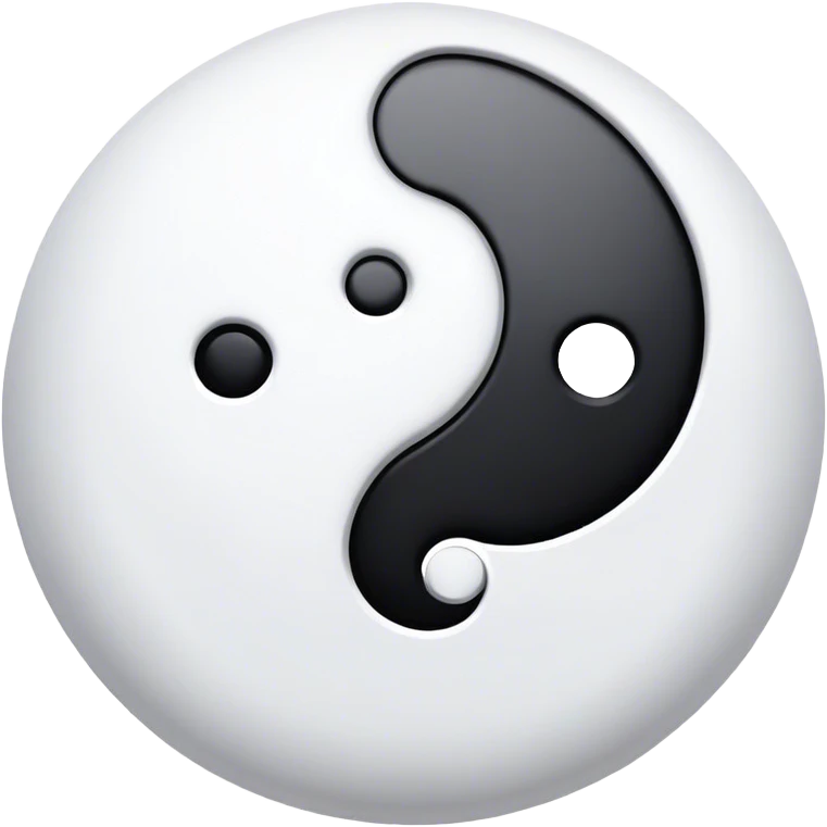El yin y el yang emoji
