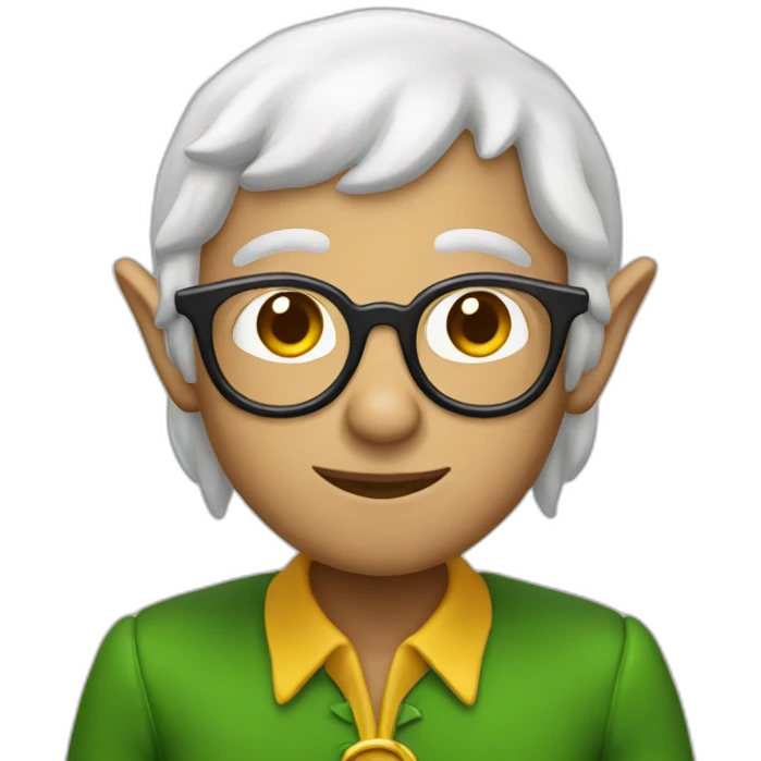 Elf with glases emoji