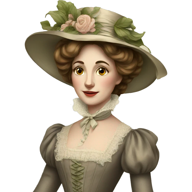 Victorian lady emoji